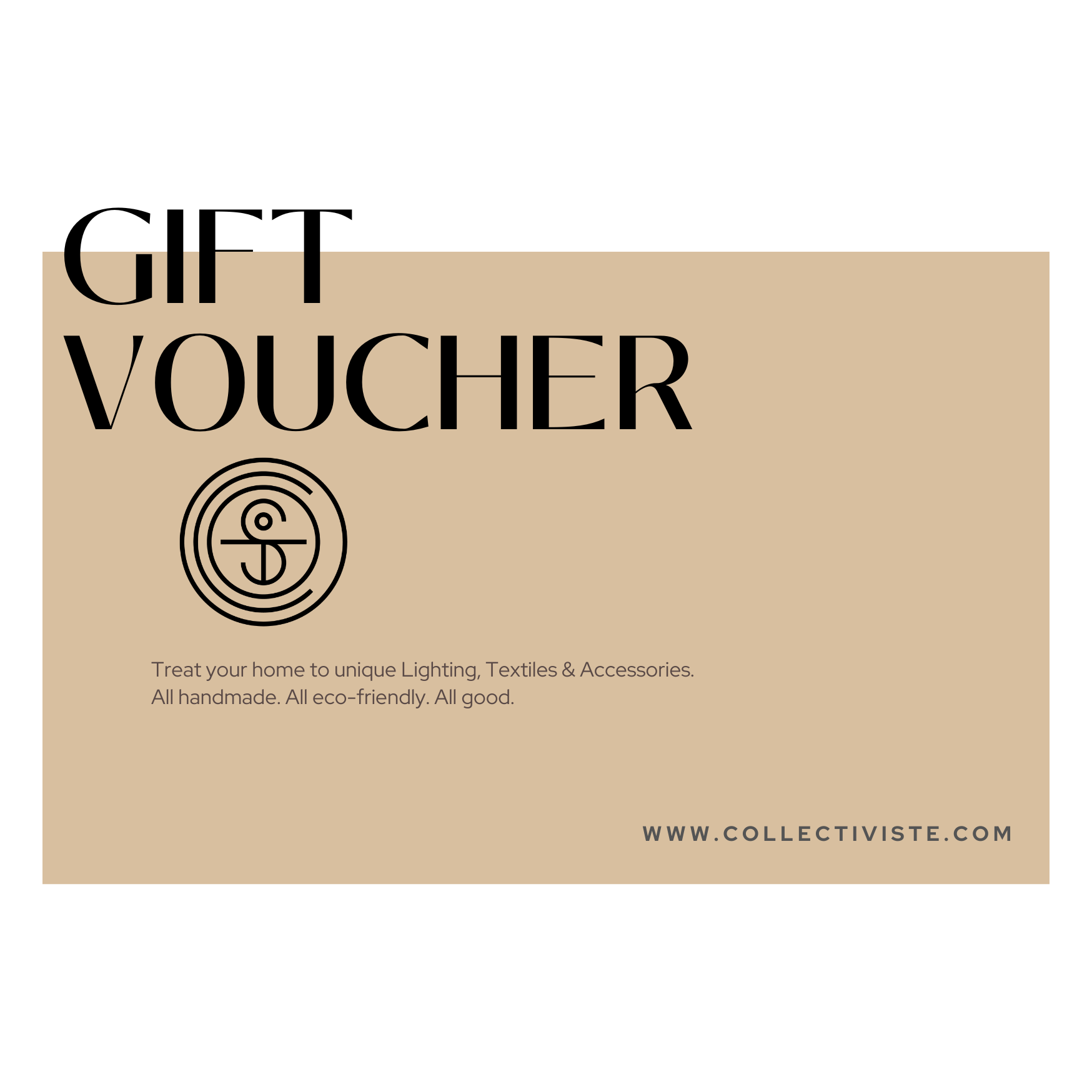 Collectiviste Gift Voucher Unique Handcrafted Lighting Collectiviste