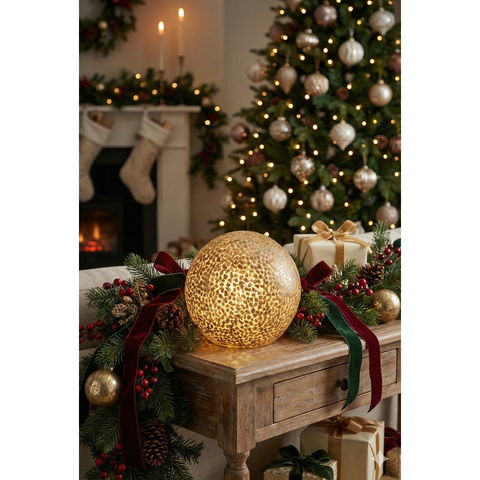 Callisto Gold Globe Lamp 30cm