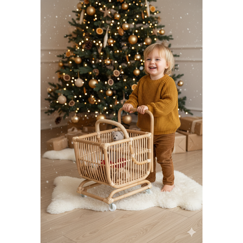 Freebird Toy Shopping Trolley – Kids Pretend Play Cart & Toy Storage