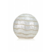 Mares Globe Lamp by Collectiviste - Unique White Shell Table Lamp