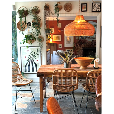 Rustic Rattan Light Shade