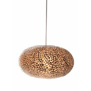 Unusual Callisto Oval Lamp Shade by Collectiviste - Gold oyster shell Pendant Light