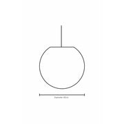 Dimension Illustration Elara 40cm Ceiling Sphere