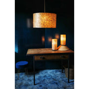 Decorate with gold accessories. Gold lampshade and table lamps by Collectiviste lighting.
