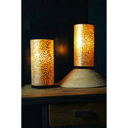 Pair of gold accent lamps. Callisto by Collectiviste.
