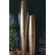 Gold tall floor lamp in 150cm and 200cm heights. Pebble by Collectiviste lighting.
