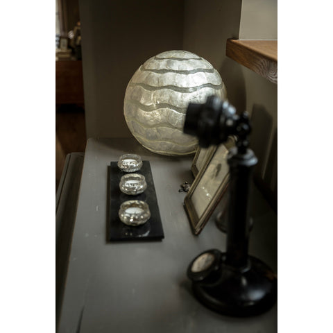 Mares Globe Lamp by Collectiviste - Unique Mother of Pearl Table Lamp