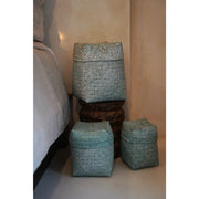 Set of three blue storage baskets. Decorative storage by Collectiviste.