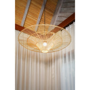 Large rattan lamp shade. Tiara by Collectiviste lighting UK.