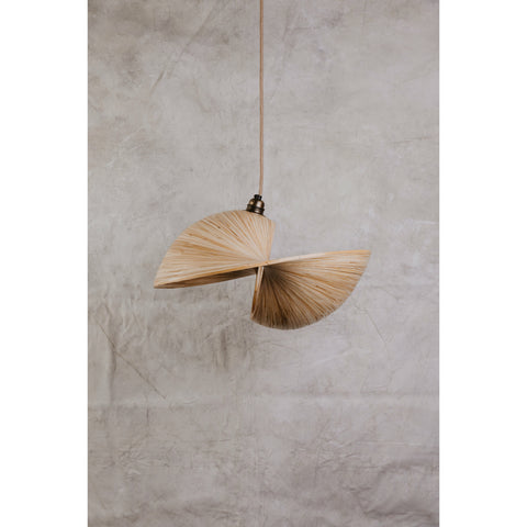 Designer bamboo ceiling pendant. Kyoto bamboo lighting by Collectiviste.
