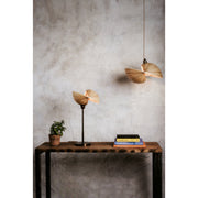 Bamboo table lamp and bamboo ceiling pendant. Kyoto bamboo lighting by Collectiviste.