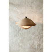 Unusual bamboo lampshade. Kyoto bamboo ceiling pendant by Collectiviste.