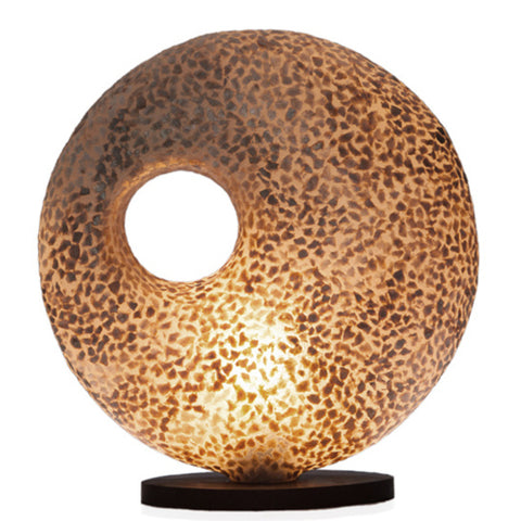 Callisto torus gold table lamp by Collectiviste