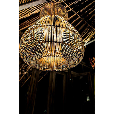 Large rattan lamp shade. Medusa by Collectiviste lighting.